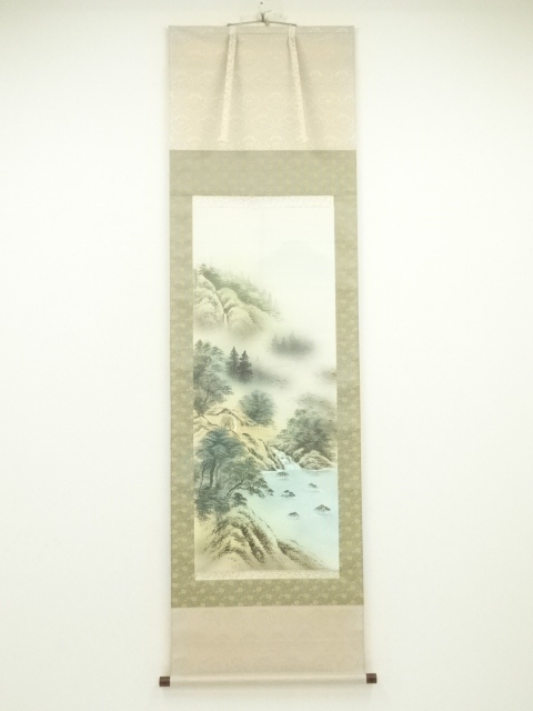 JAPANESE HANGING SCROLL / HAND PAINTED / LANDSCAPE